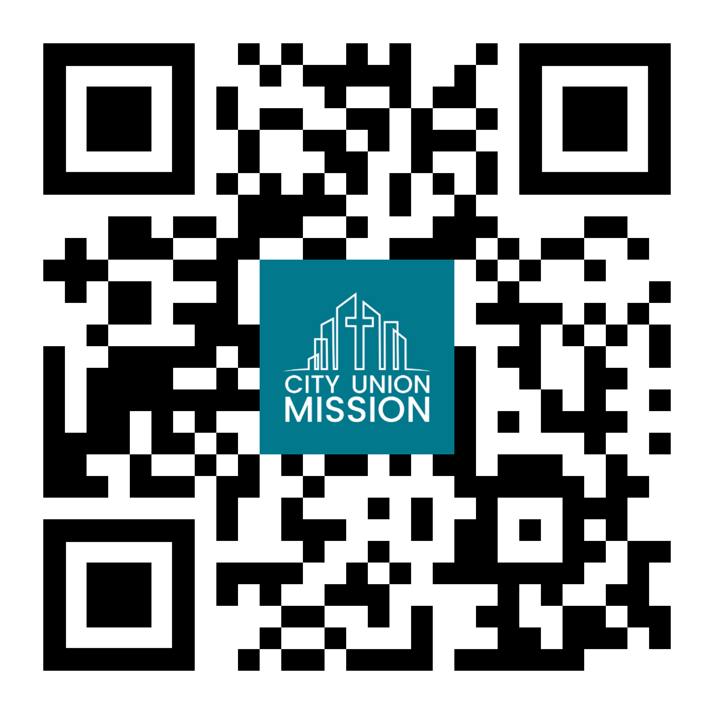 Scan the QR code on your phone to download the City Union Mission app now!